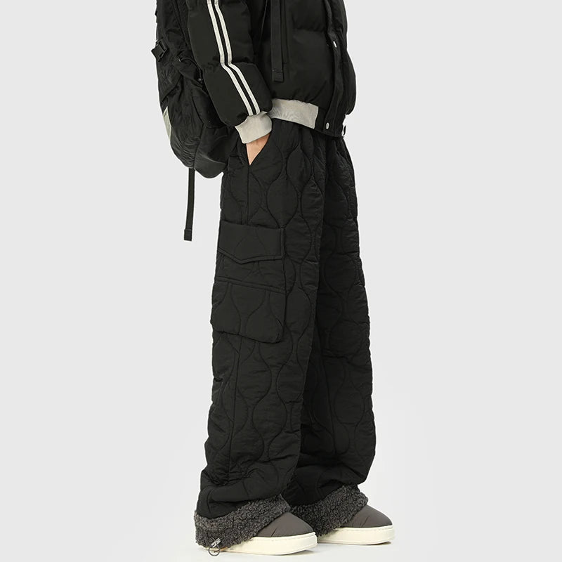 Wide Leg Fleece-Lined Pants