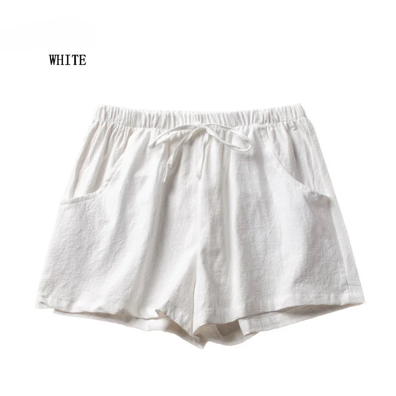 Linen High Waist Short