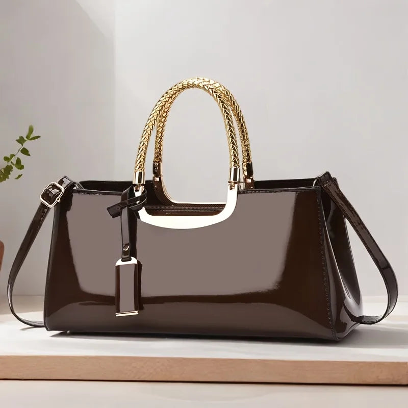 Madison Patent Leather Handbag