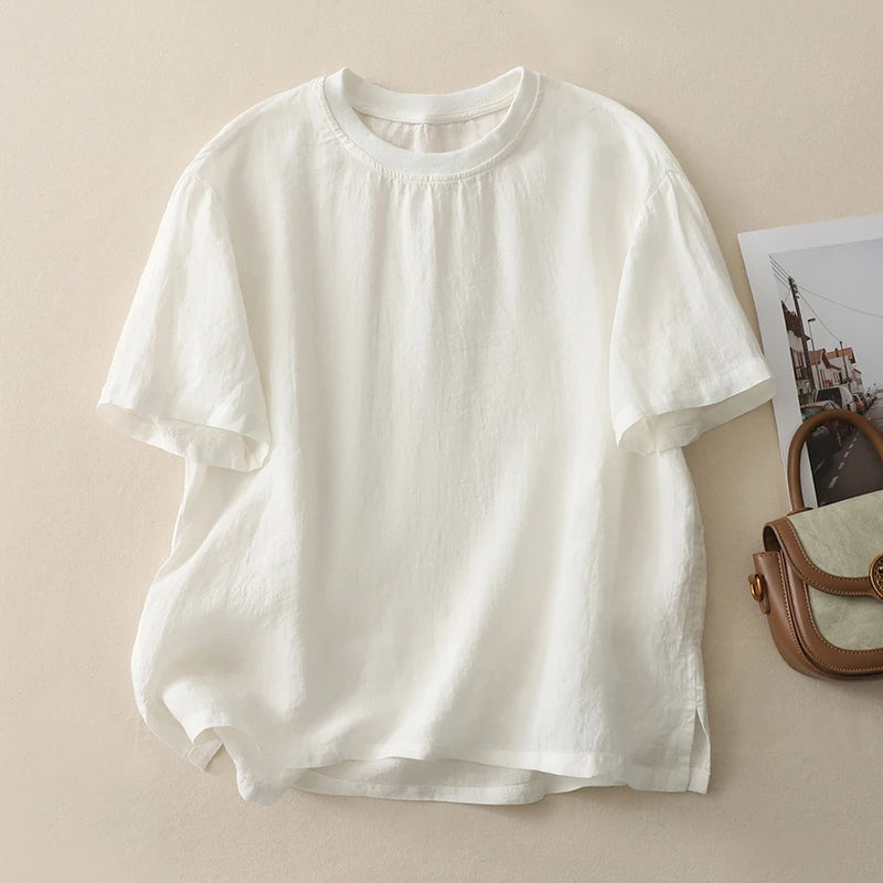Willow Linen Blend Tee