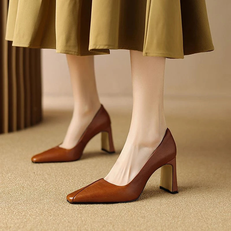 Harper Genuine Leather Pumps