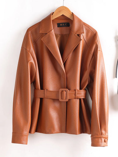 Aria Sheepskin Leather Jacket