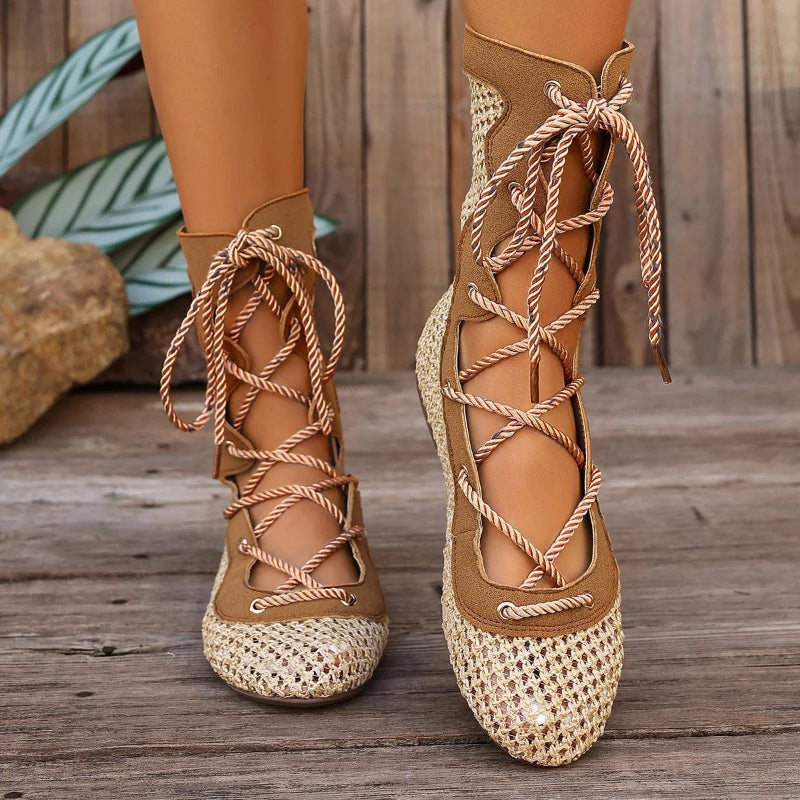 Liana Knitted Flat Boots