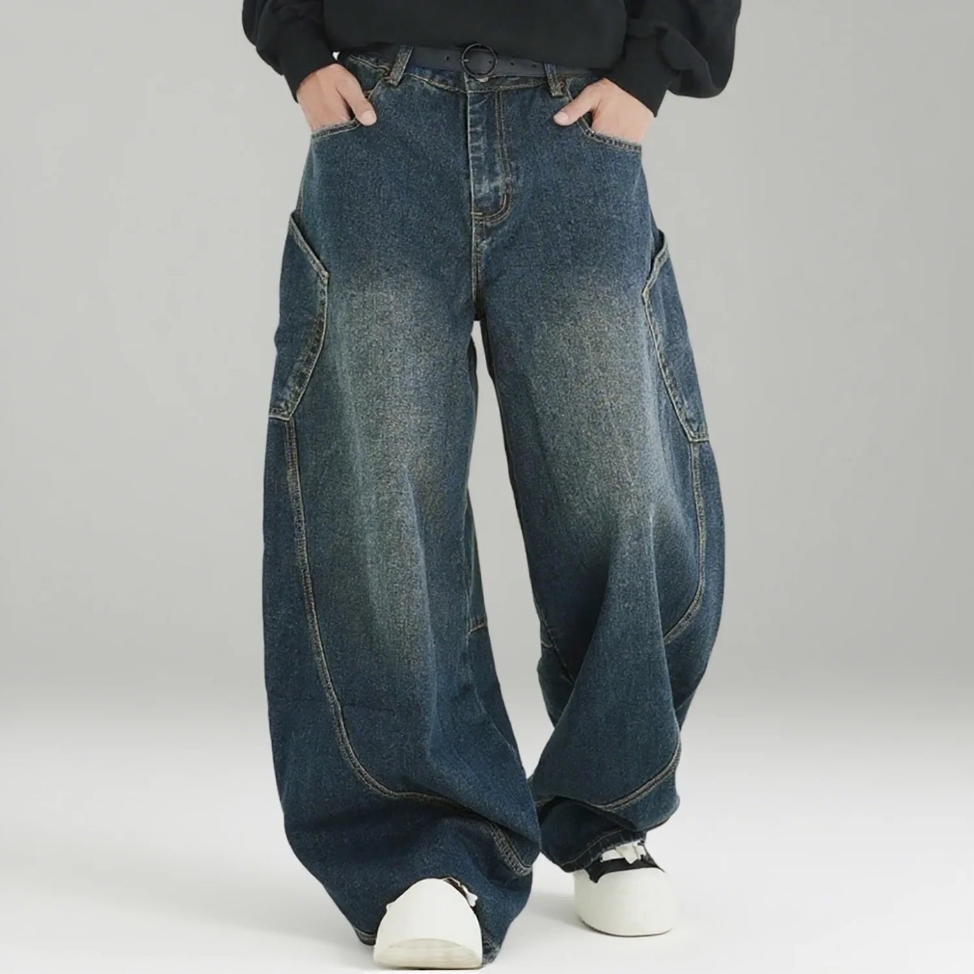 Jace Utility Pocket Baggy Jeans