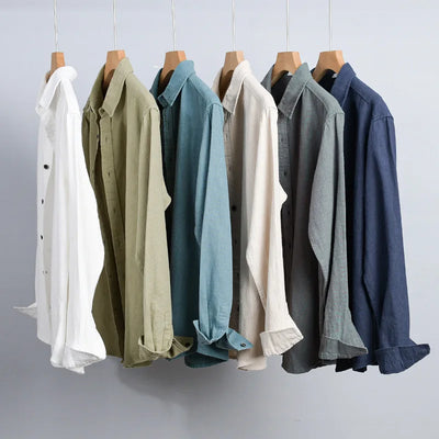 Rico Linen Shirt – Men’s Breathable Casual Long Sleeve Top