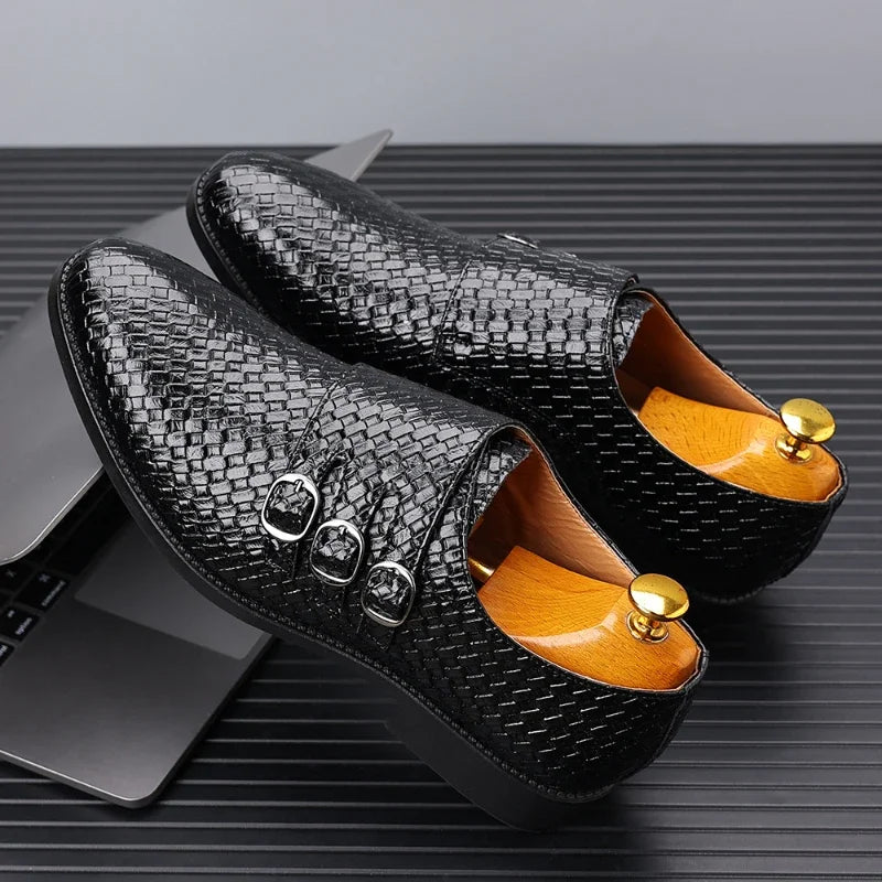 Giuliano Woven Leather Oxford Shoe