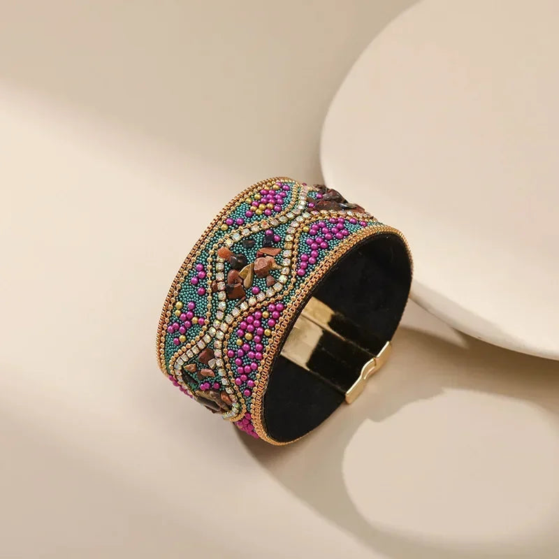 Mara Beaded Cuff Bracelet