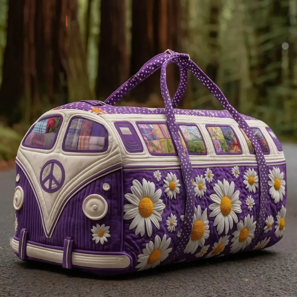 Daisy Quilted Duffle Weekend Bag