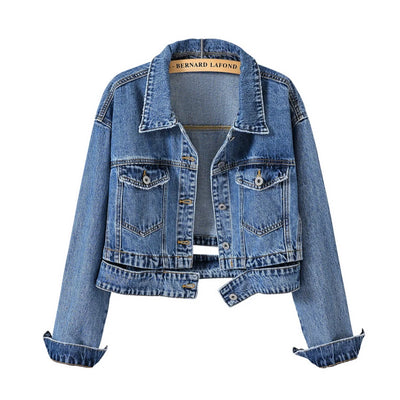 Riley Cropped Denim Jacket – Limited Edition Layer