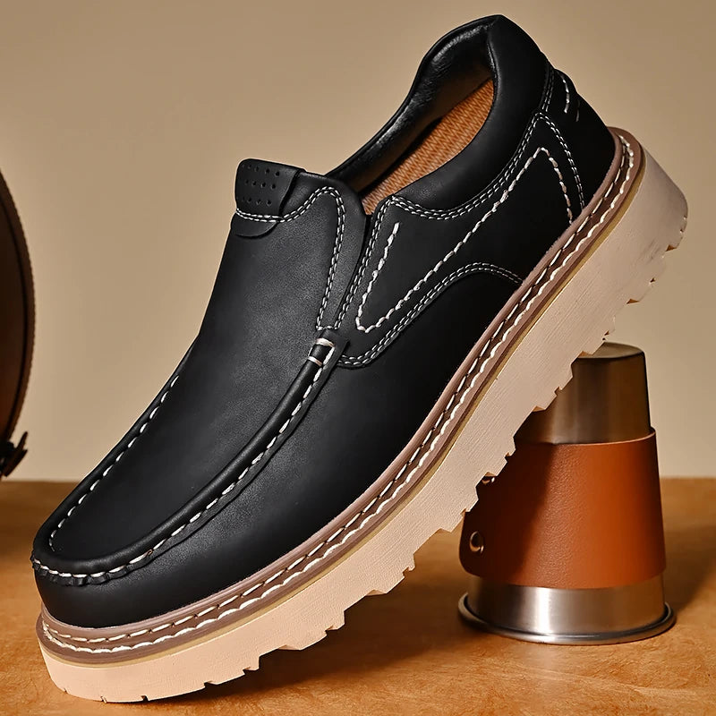 Vittorio Leather Slip-On Oxfords