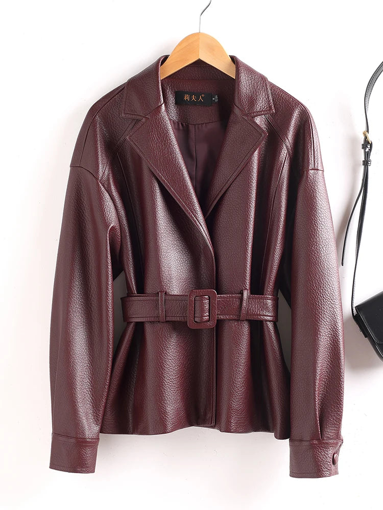 Aria Sheepskin Leather Jacket