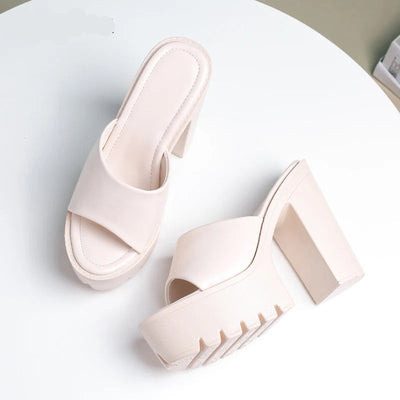 Sofia Platform Mule Sandals – Women’s Chunky Slide Heels