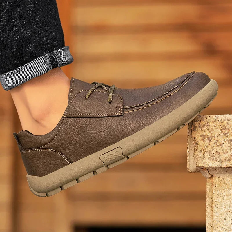 Benz Leather Water-Resistant Loafers