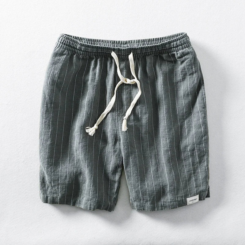 Theo Linen Shorts - Men's Relaxed Fit with Drawstring Waist