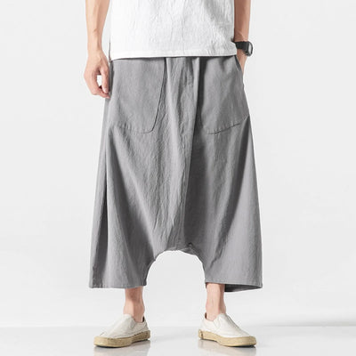 Theo Drop Crotch Cotton Shorts