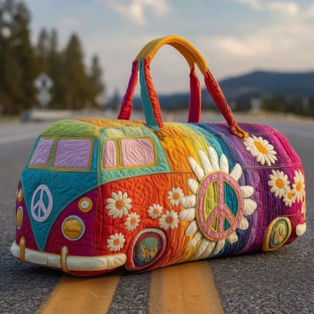 Daisy Quilted Duffle Weekend Bag