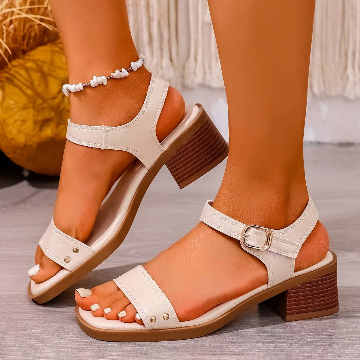 Gabrielle Buckle Sandals