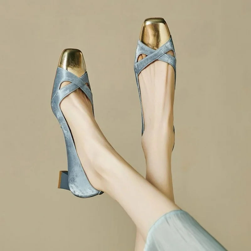 Cambridge Low Heel Pumps