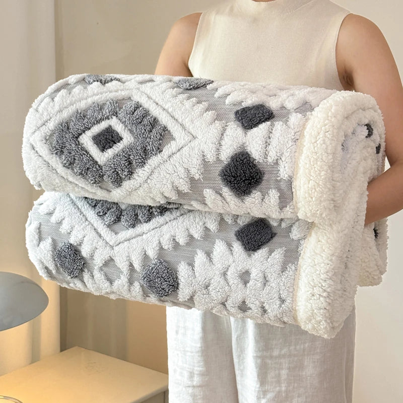 Elena Nordic Textured Blanket