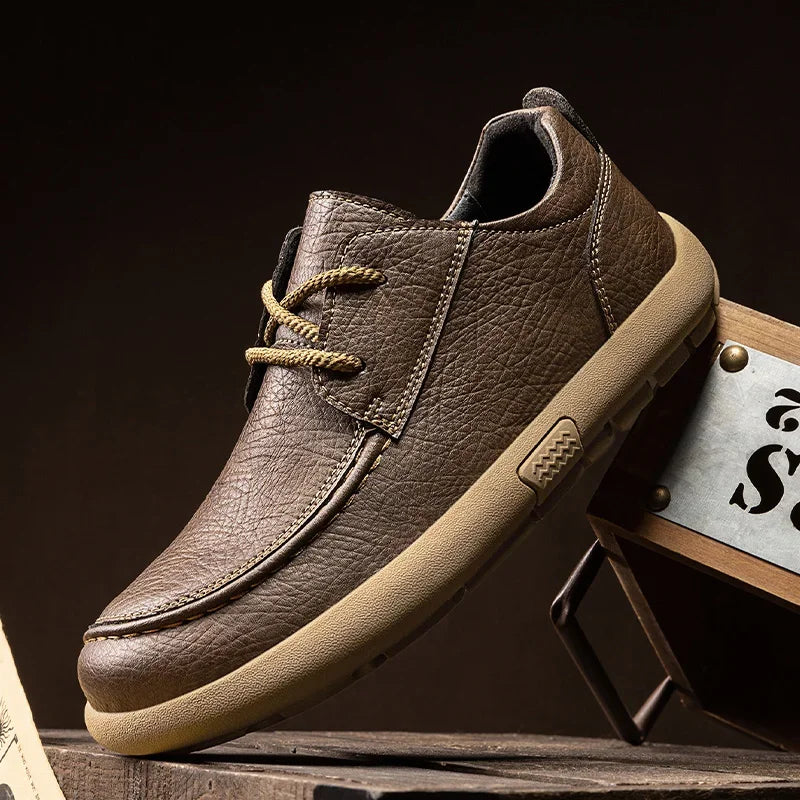 Benz Leather Water-Resistant Loafers