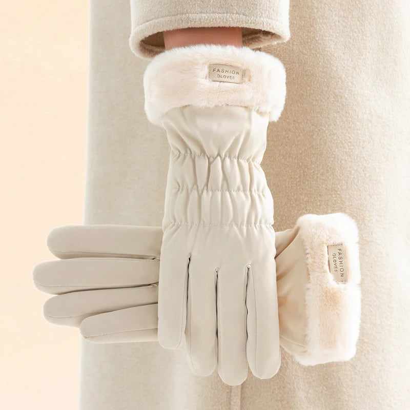 Cashmere Lining Touchscreen Gloves