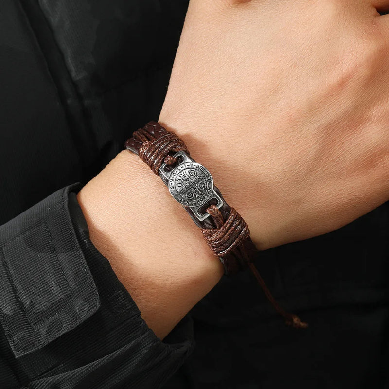 Iron Saint Leather Bracelet