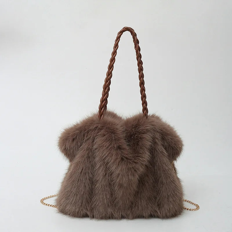 Elena Soft Fur Tote