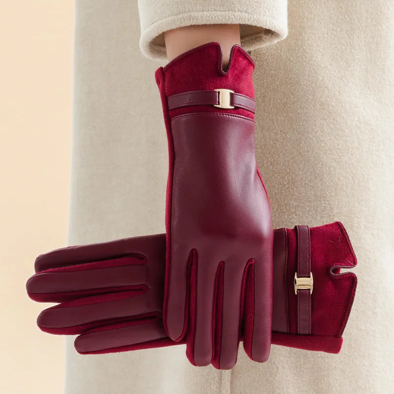 Meli Chain Suede Gloves