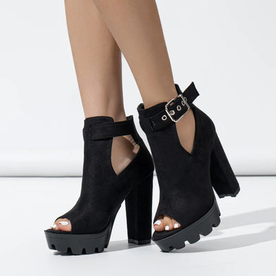 Selena Gladiator Sandals – Women's Waterproof High Block Heels