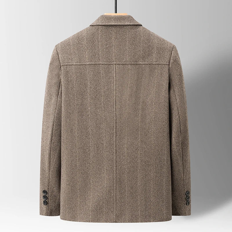 Grant Herringbone Wool-Blend Jacket
