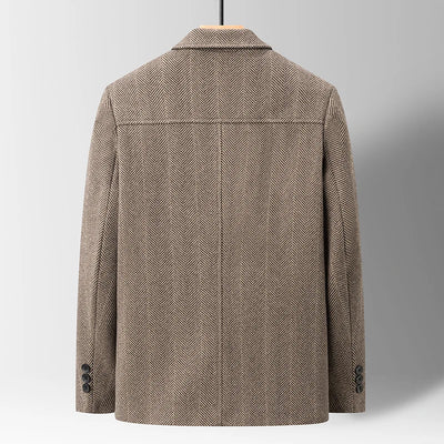 Grant Herringbone Wool-Blend Jacket