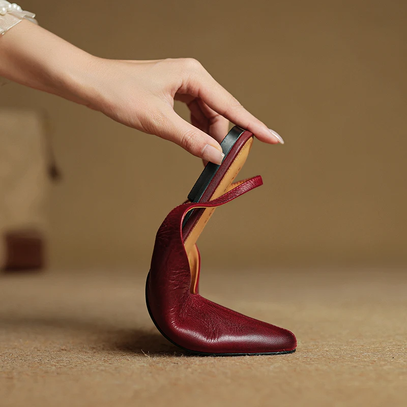 Alessia Genuine Leather Slingback Flats
