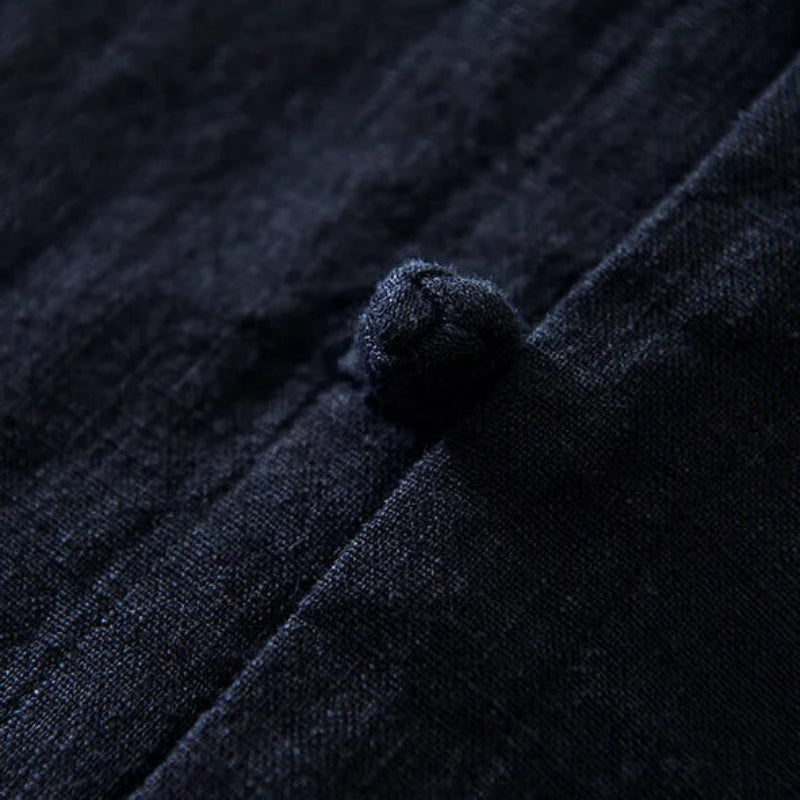 Hugo Linen Stand Collar Shirt