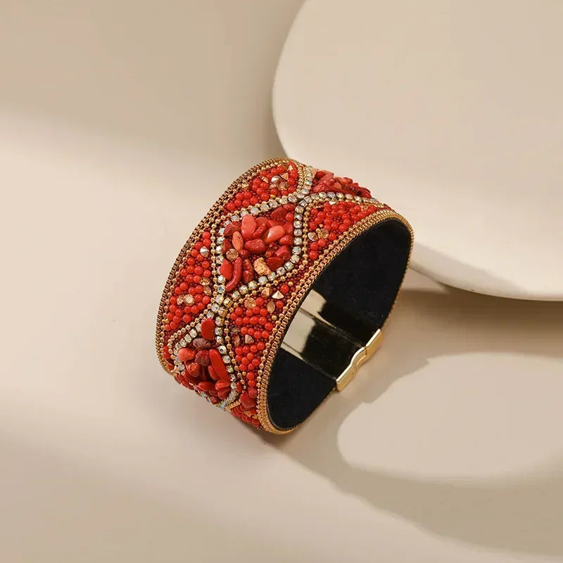 Mara Beaded Cuff Bracelet
