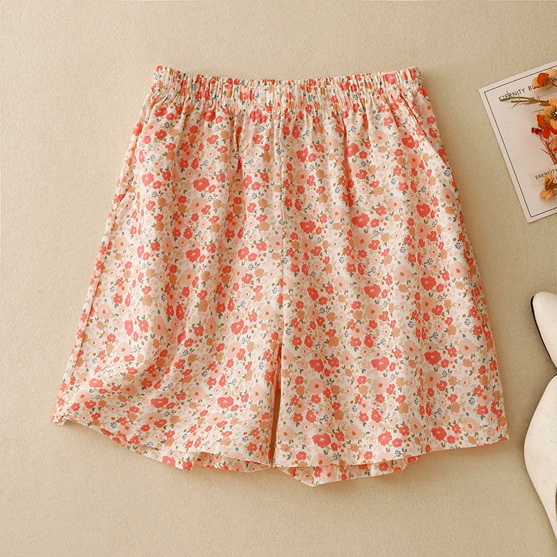 Bloom Floral Linen Short