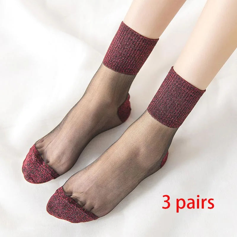 Sheer Spark Socks – Set of 3