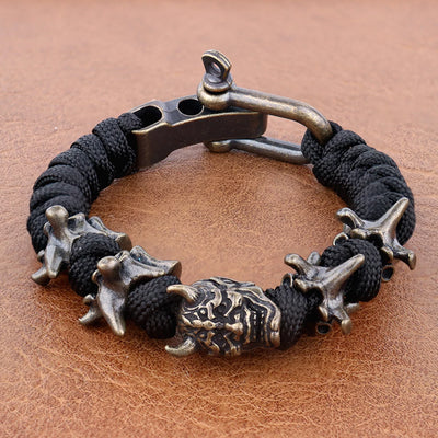 Knox Skull Woven Bracelet