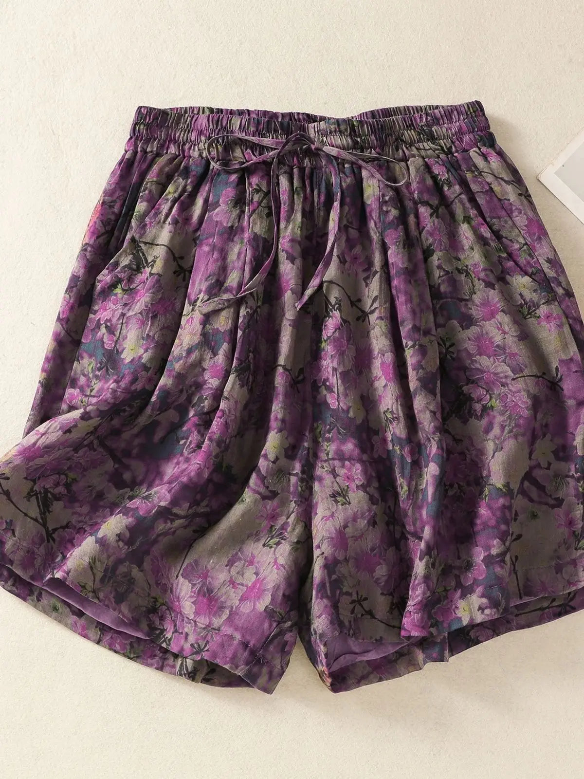 Camille Floral Linen Shorts