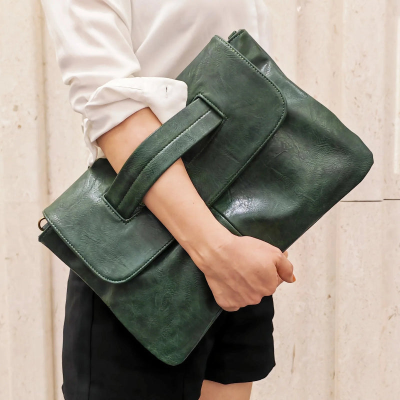 Celeste Soft Leather Clutch
