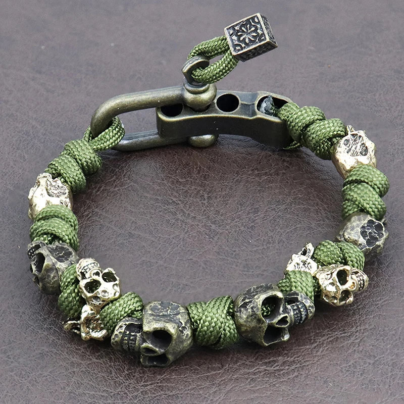 Knox Skull Woven Bracelet