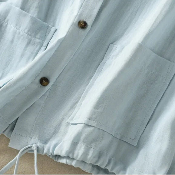 Willow Linen Sleeveless Blouse