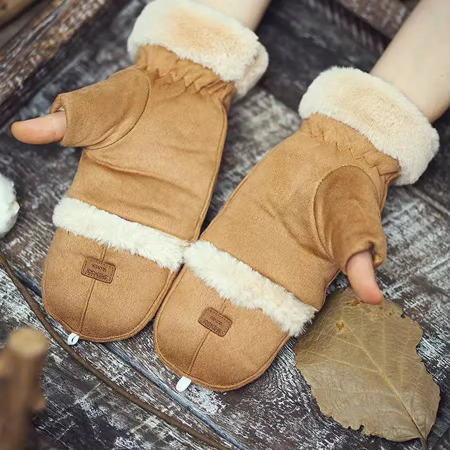 Giulia Suede Windproof Mittens