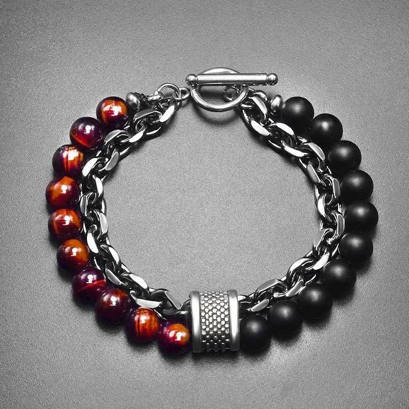 Stone Link Bracelet Set