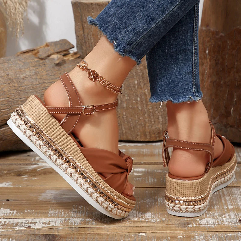 Serena Boho Wedge Sandals