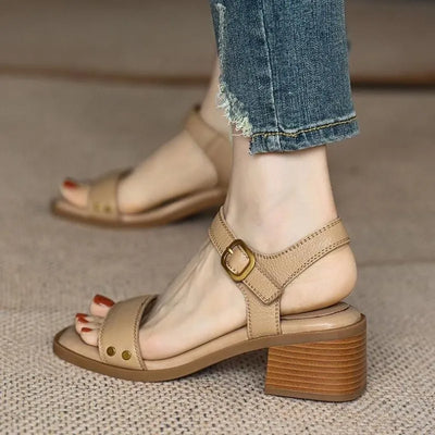 Rosa Vintage Leather Heels