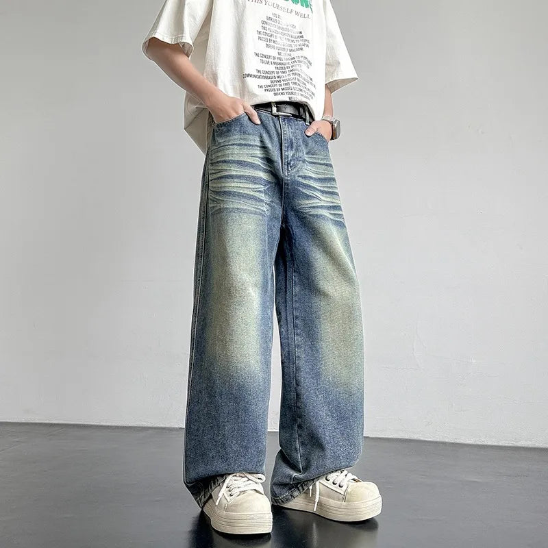 Jaxon Denim Baggy Pants - Men’s Loose Fit Gradient Streetwear