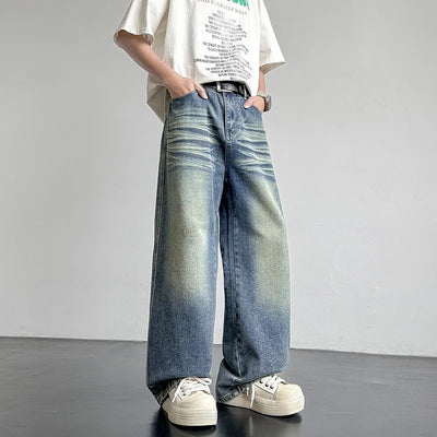 Jaxon Denim Baggy Pants - Men’s Loose Fit Gradient Streetwear