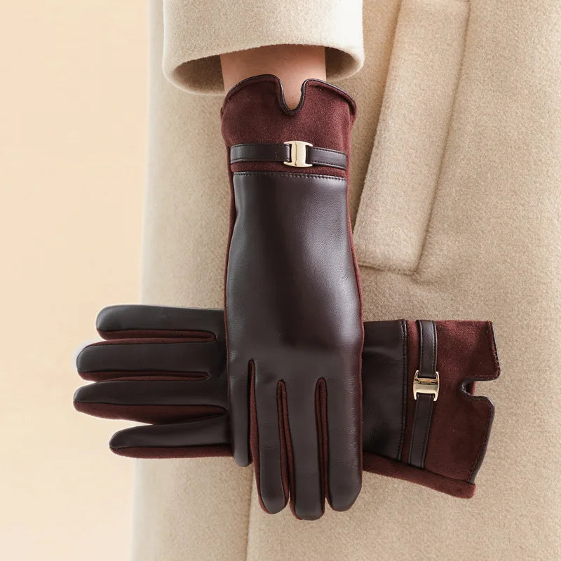 Meli Chain Suede Gloves