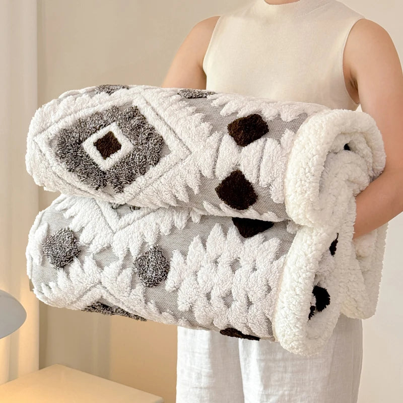 Elena Nordic Textured Blanket