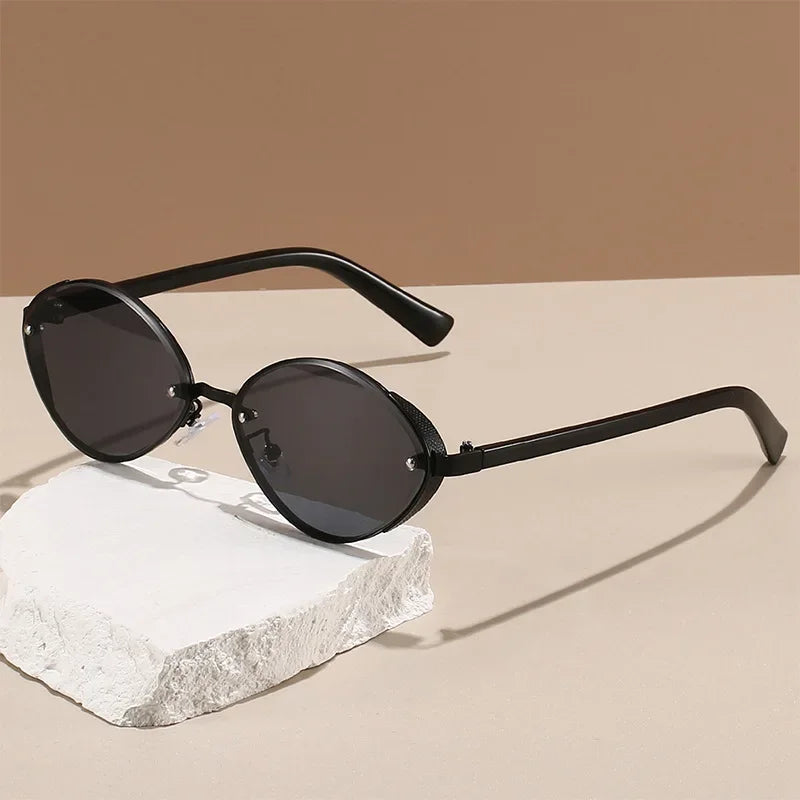 Riley Oval Metal Sunglasses